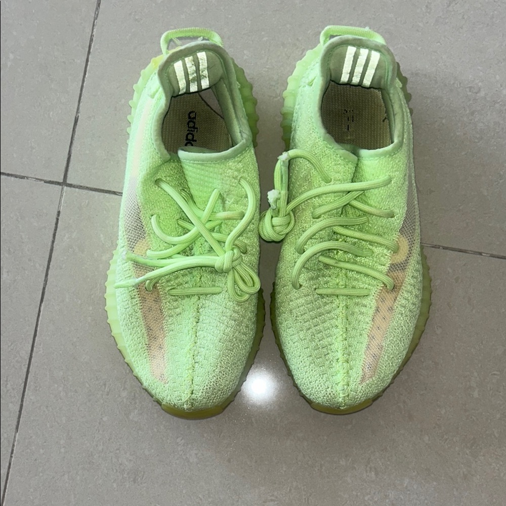 Adidas Yeezy Lime Green Sneakers size 5